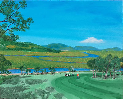 Jeff Quigley artist - King Tide at Coorooman from the 6th