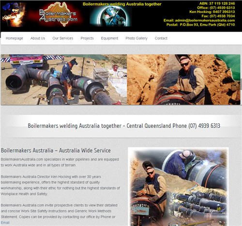 Boilermakers Australia website by Studioquigs - Jeff Quigley