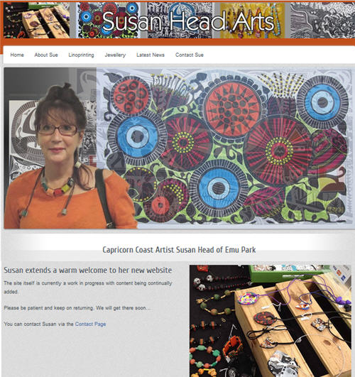 Susan Head Artist - new website by Jeff Quigley Studioquigs