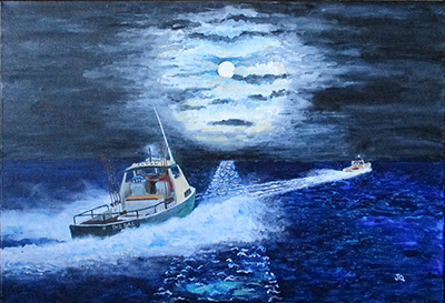 Jeff Quigley - Emu Park Artist - Mackeral Moon