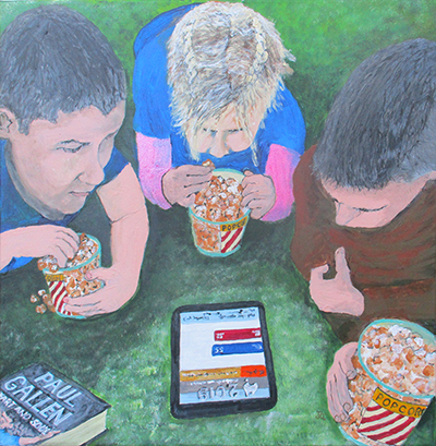 The Misguided Children Of Clan Watts by emu park artist Jeff Quigley